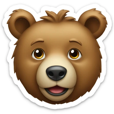 Bear good fruit sticker