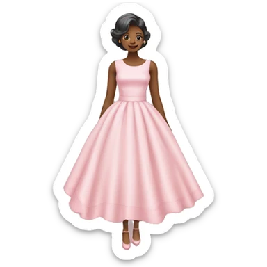 pastel pink dress sticker