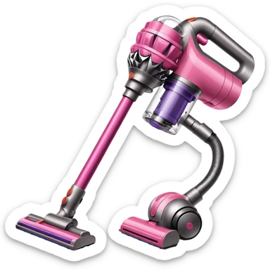 light pink dyson cordless vacuum sleek sticker