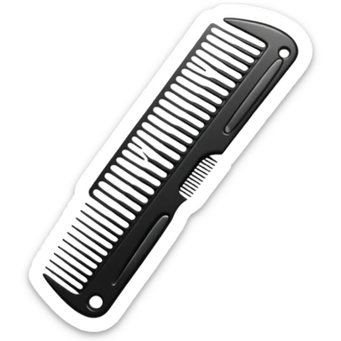 hairdressing comb sticker