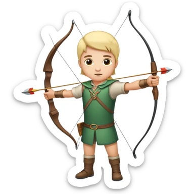 a kid archer sticker