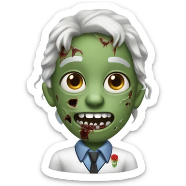 A Zombie Named Zobie In A School Uniform. | Photo 1 sticker