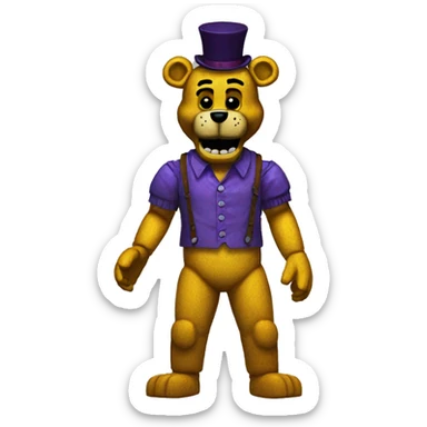Fredbear fnaf 4 sticker