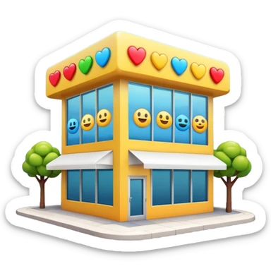restaurant building emojis sticker