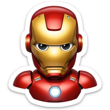 Now a emoji iron man sticker