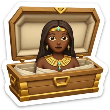 mummy coffin sticker