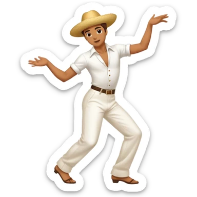 Dancing merengue  sticker