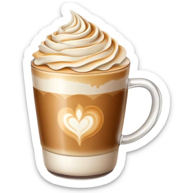 Coffee latte sticker