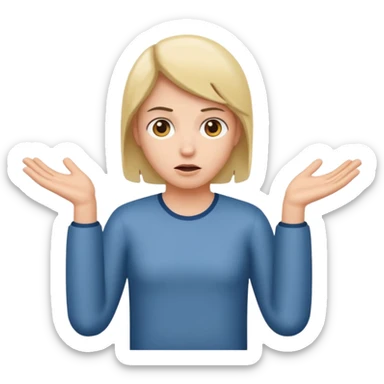 Make someone shruging sticker