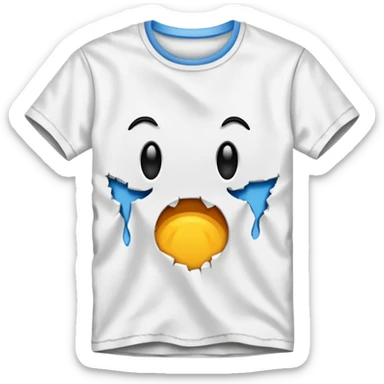 ripped tshirt sticker