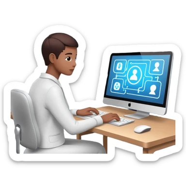 create an isometric analogous to showcase AI embedded experience in workflows, include the word AI sticker