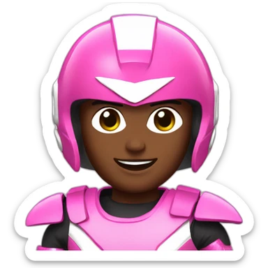 pink power ranger sticker