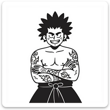 Sukuna from the Heian era sticker