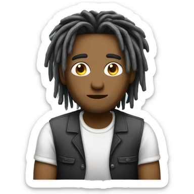 guy-with-dreads-sitting-at-computer-with-really-bad,-forward-leaning-posture sticker