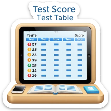test score (table) sticker