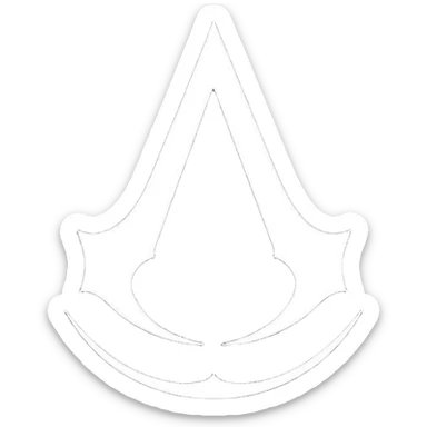 Logo assassin creed black color sticker