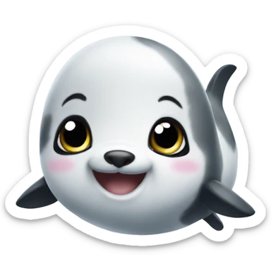 Cute vaquita sticker
