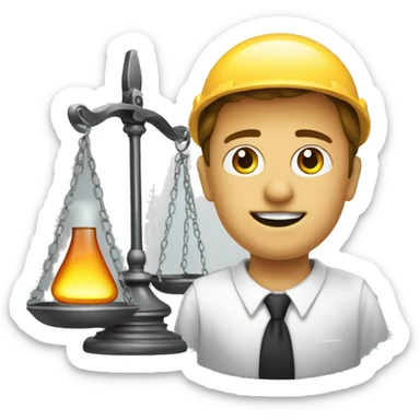 generate an emoticon on the topic of law in the energy sector. Oil, gas and justice sticker