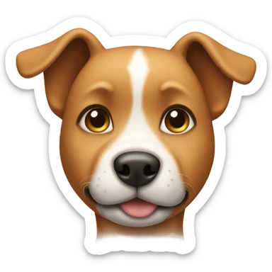 a pregnant dog sticker