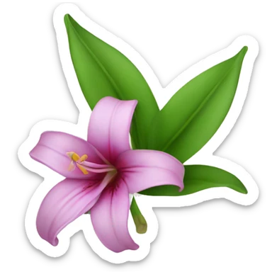 A lilie flower  sticker