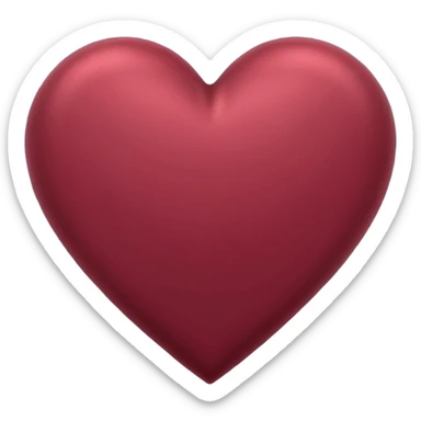 coração marsala  sticker