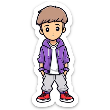 2019  Justin bieber,  canadian singer & musician , hyperrealistic, mirco-detailed, vivid, bold colors, flat layout, full view, sticker design
 Must be 8k hd, 8000x8000px resolution. Must use very thin transparent smooth lines sticker