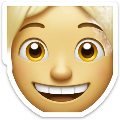 Crying laughing face  sticker