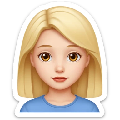 A beautiful asthethic cute girl sticker