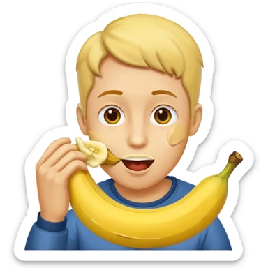 eat a banana sticker