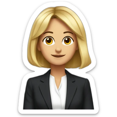 emanuelle macron qui est étonné sticker