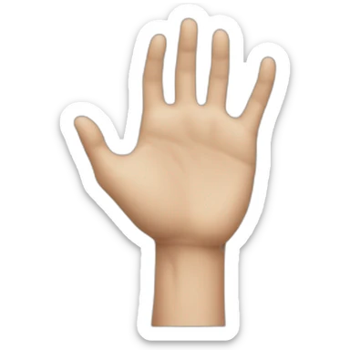 hand reaching sticker