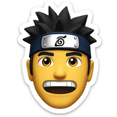 Naruto en colère  sticker