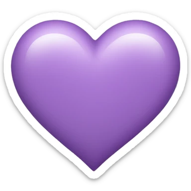 Light Purple Heart emoji  sticker