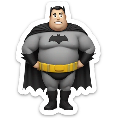 Fat Batman sticker