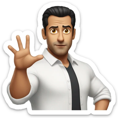salman khan doing t pose sticker