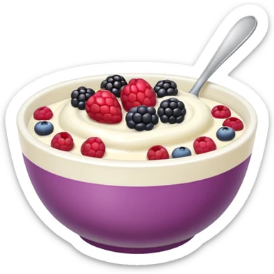 Yoghurt bowl sticker