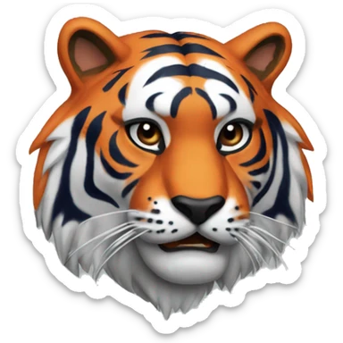 auburn tiger mascot sticker