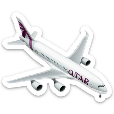 Qatar Airways air plane sticker