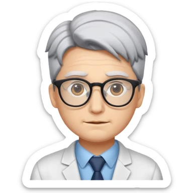 Gojo with glasses and no wrinkles sticker