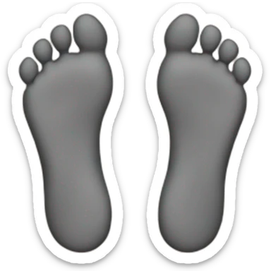 not an emoji but a photo of feet sticker