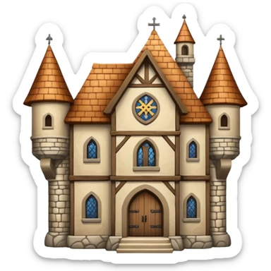 castle big house  sticker