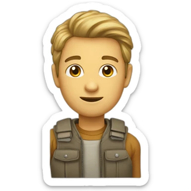 2 personnes vue du dessus en câlin cuillère sticker