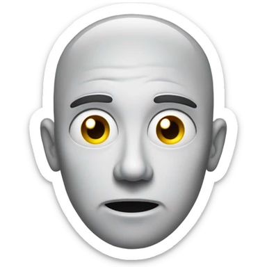 Idk face with loading symbol sticker