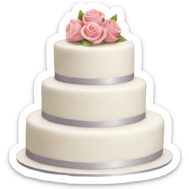 Wedding cake sticker
