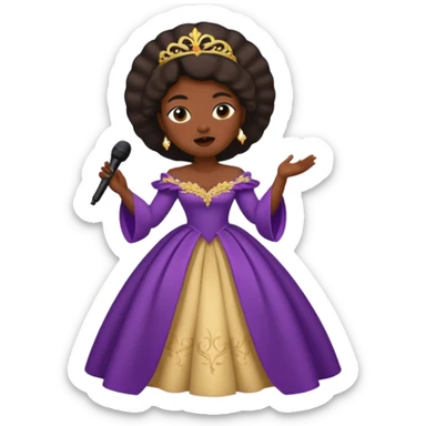 dar skin opera singer singing sticker