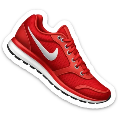 red Running Shoe sticker