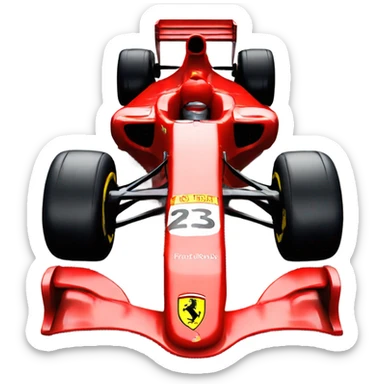 Ferrari f1 car sticker