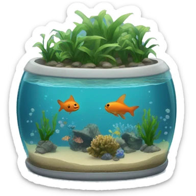 Aquarium sticker