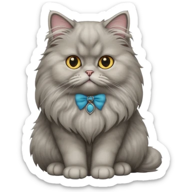 Persion cat gray color sticker