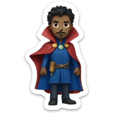 doctor strange with blue coat sticker